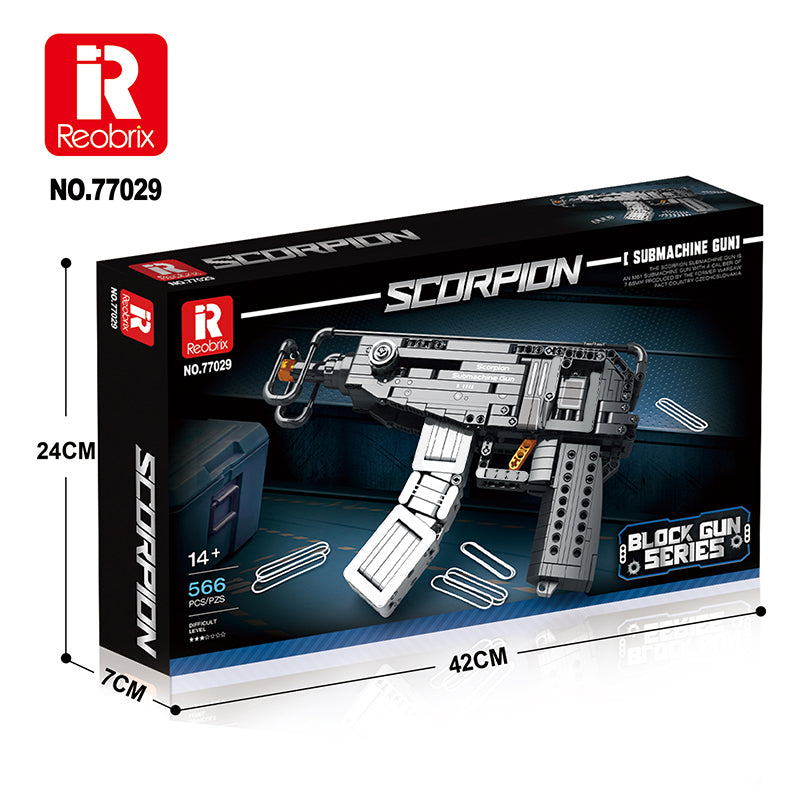 Reobrix Scorpion ložmetējs — saliekamais konstruktors (566 gab.)