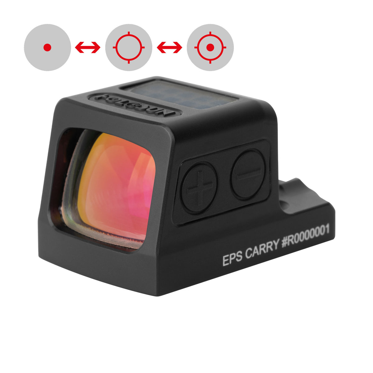 EPS-CARRY-RD-MRS — Red Multi-Reticle, 7075 Aluminum, Enclosed, Solar
