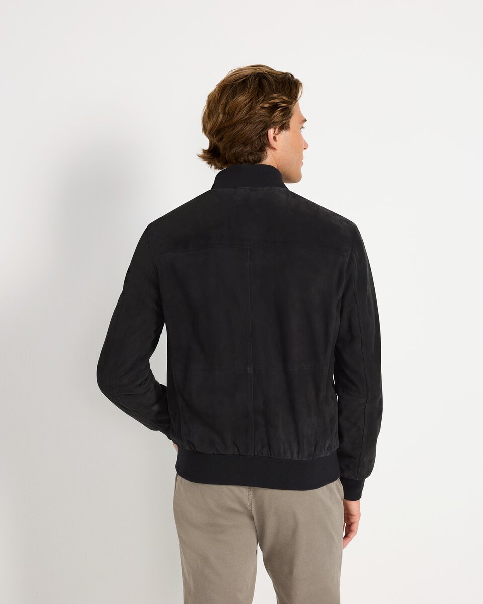 Highmoor Leather blouson (Marine)
