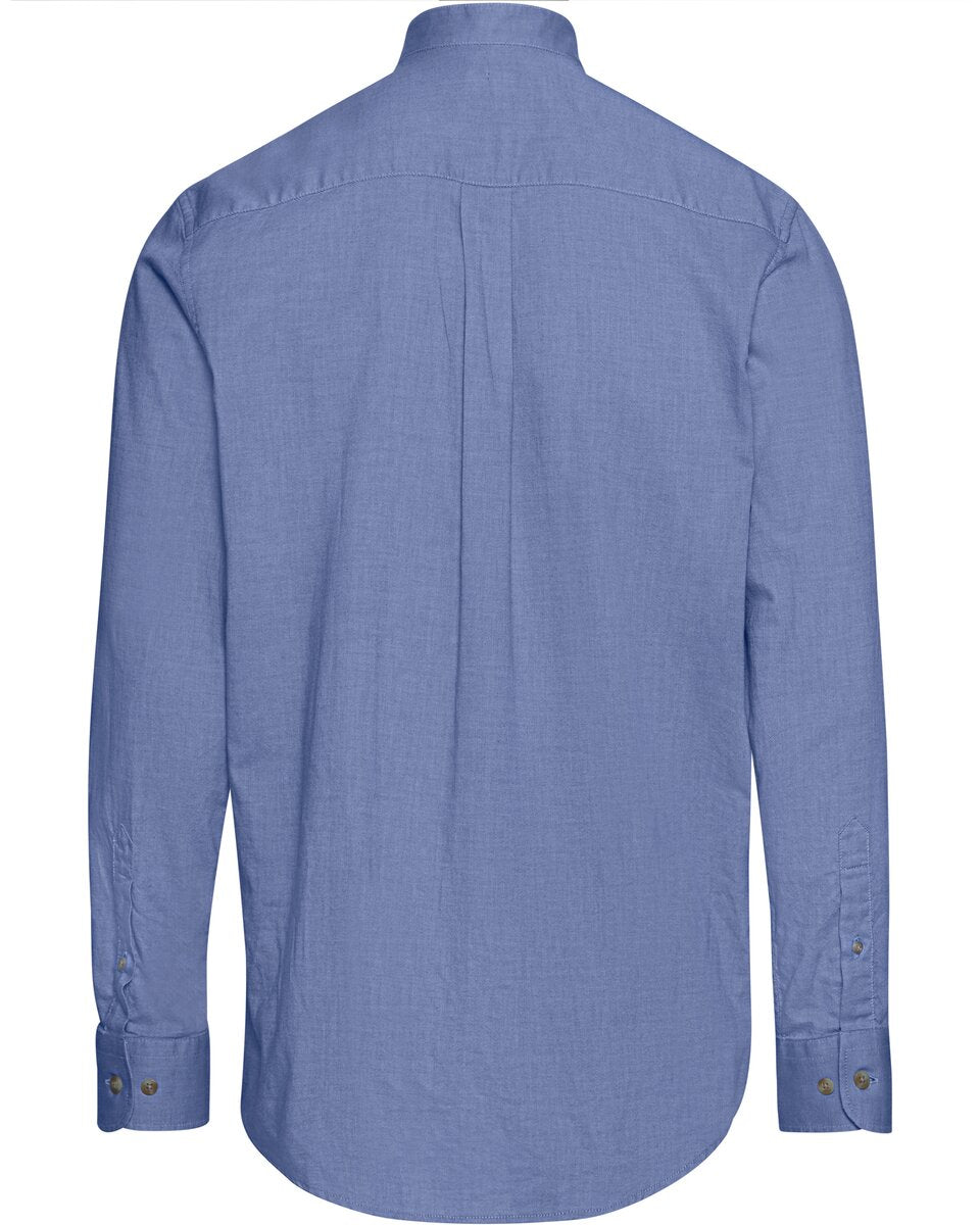 Luis Steindl Oxford shirt with stand-up collar (Light Blue)