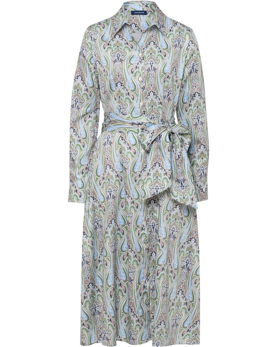 Платье Highmoor Paisley (синее/зеленое/бежевое)