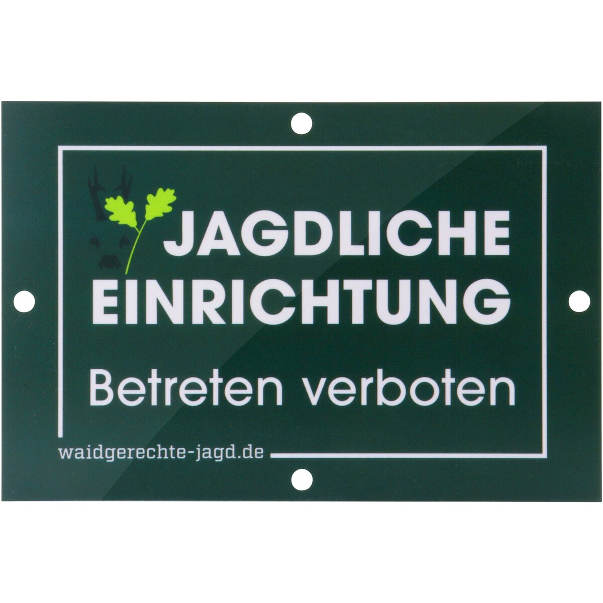 Waidgerechte Jagd Hunting equipment sign – pack of 10
