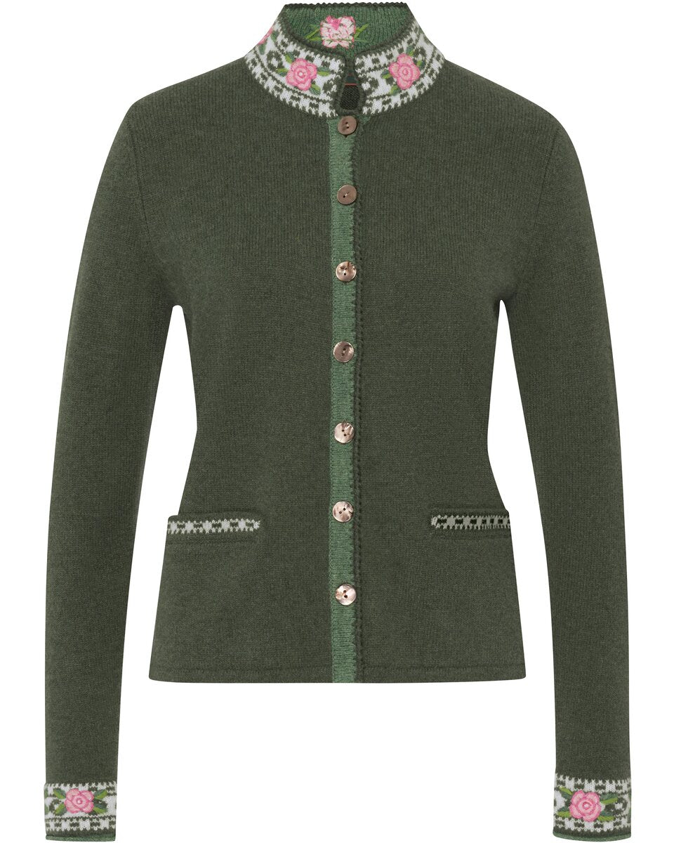Reitmayer Cardigan with jacquard pattern (Blue)