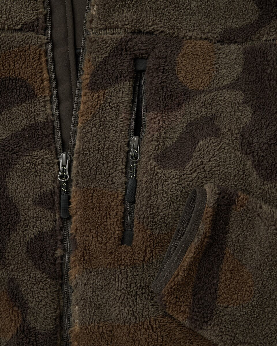 Wald & Forst flīsa jaka Camo (Olīvu kamuflāža)