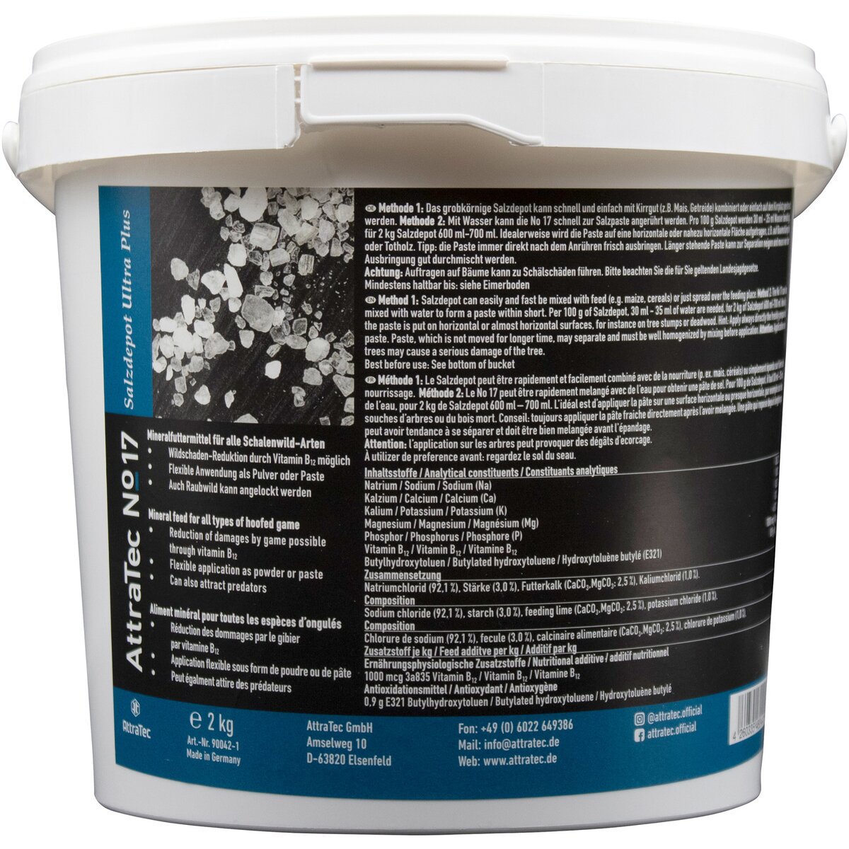 AttraTec Mineral feed No 17 Salt Depot Ultra Plus (2 kg bucket) 2 kg
