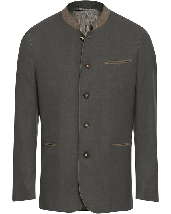 Luis Steindl Jacket with piped pockets (Olive)
