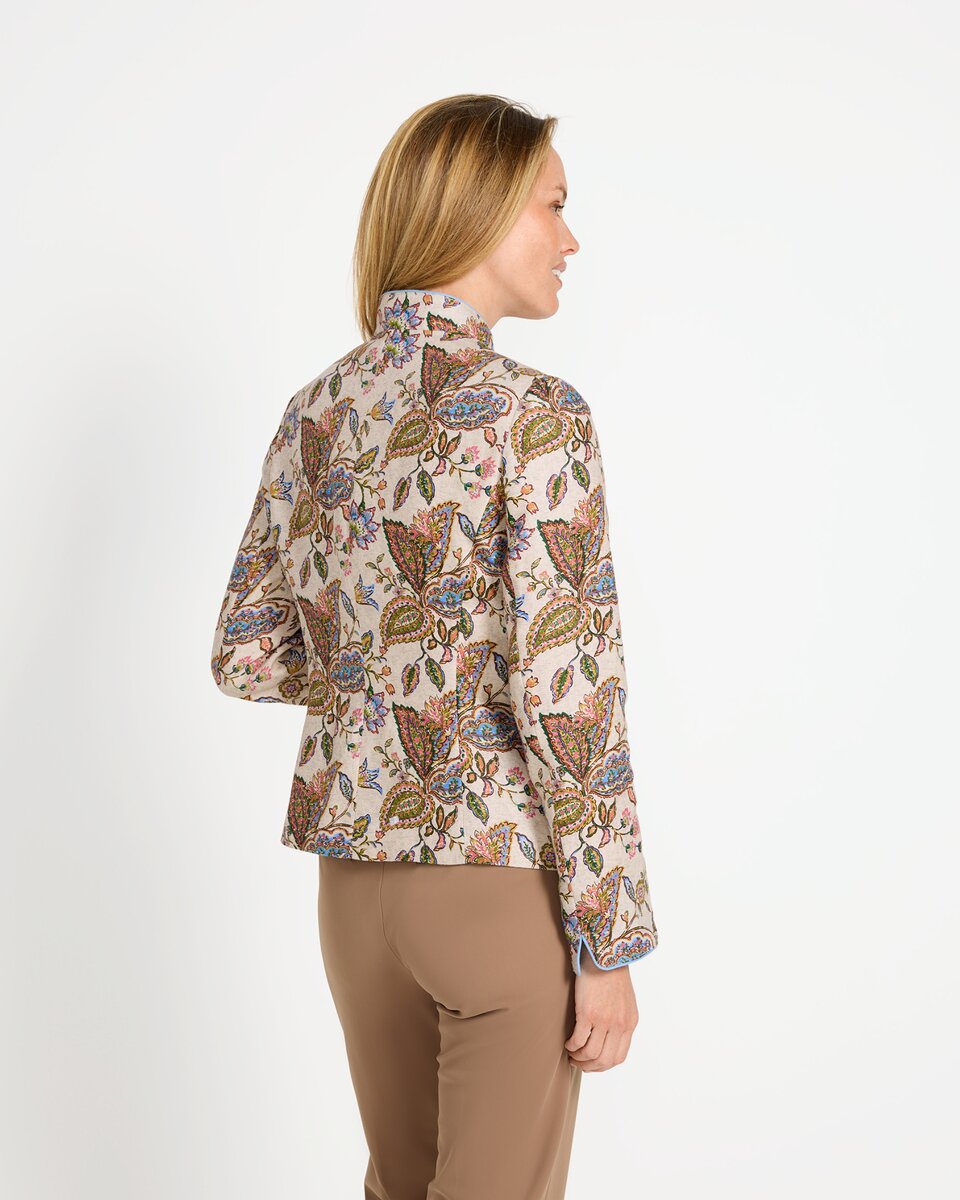 Reitmayer Linen jacket (Beige/colorful)