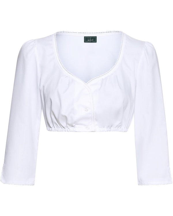 Luis Steindl Dirndl blouse with lace trim (White)