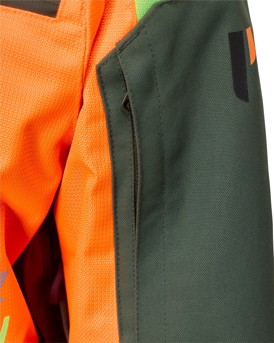 Parforce Women's hunting jacket Hatz-Watz Waterproof (Signal orange/olive)