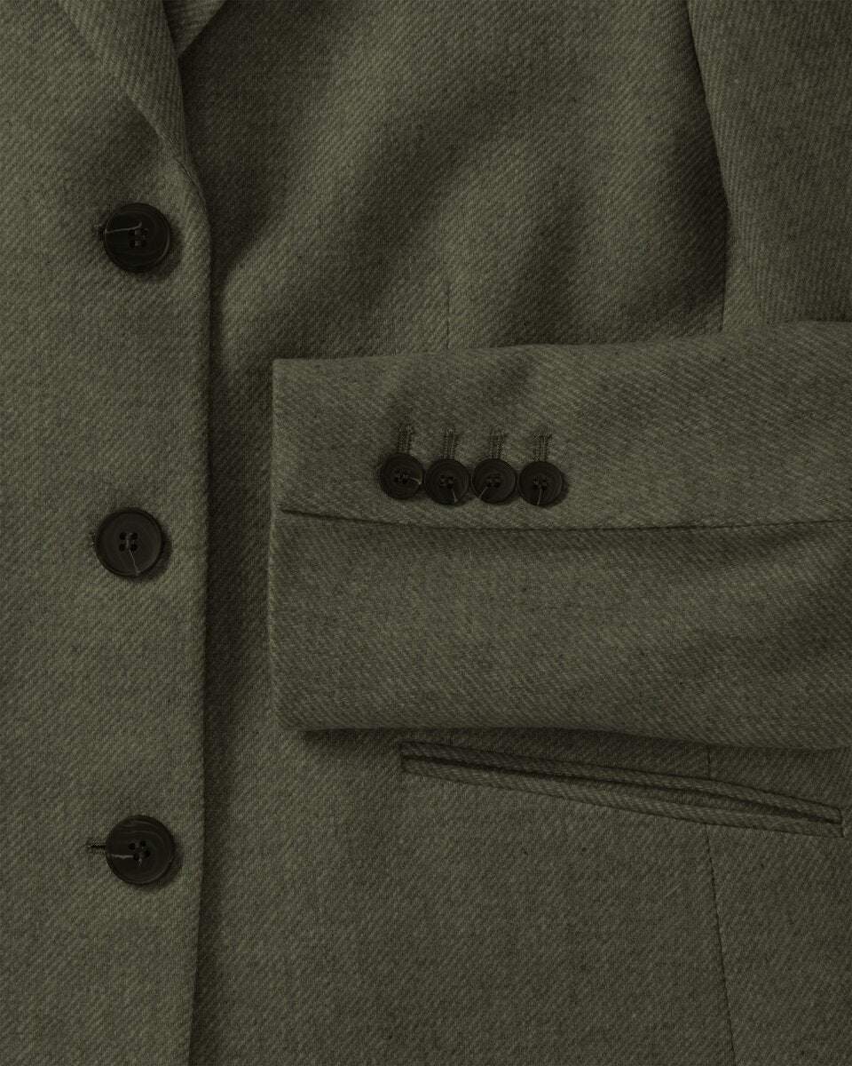 Highmoor Tweed frock coat (Olive-brown)