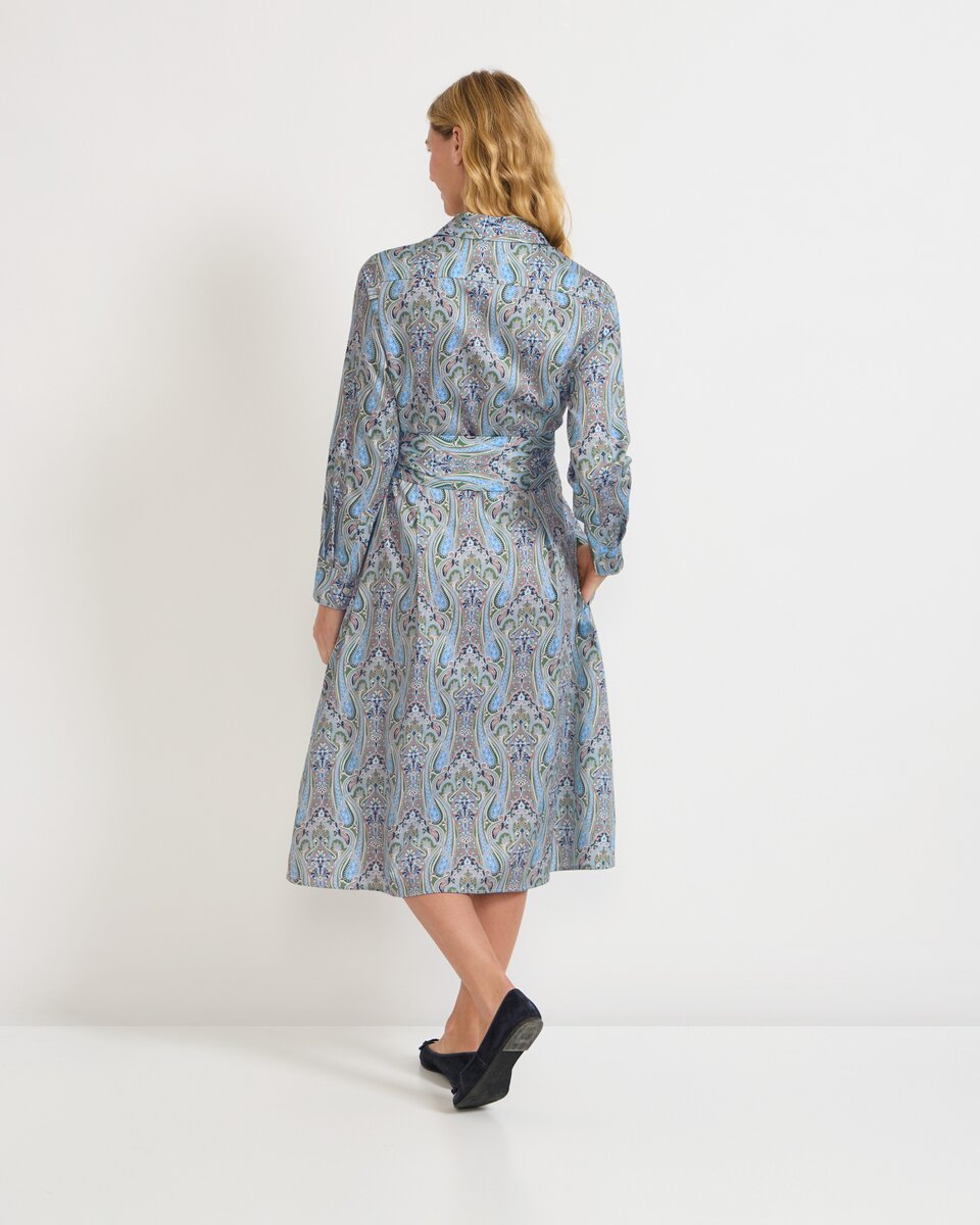 Платье Highmoor Paisley (синее/зеленое/бежевое)