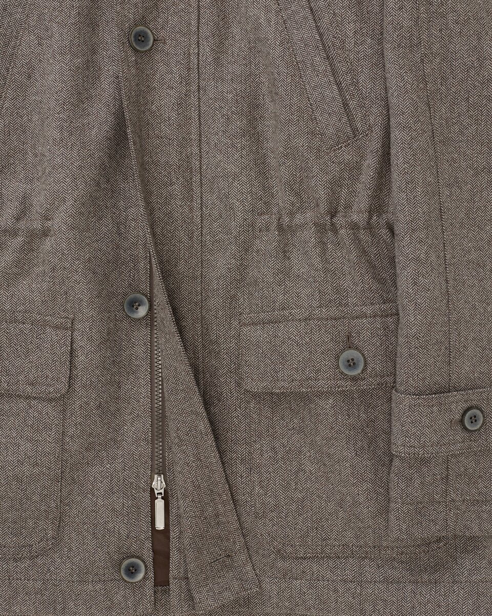 Highmoor herringbone outdoor jacket (Brown/gray)