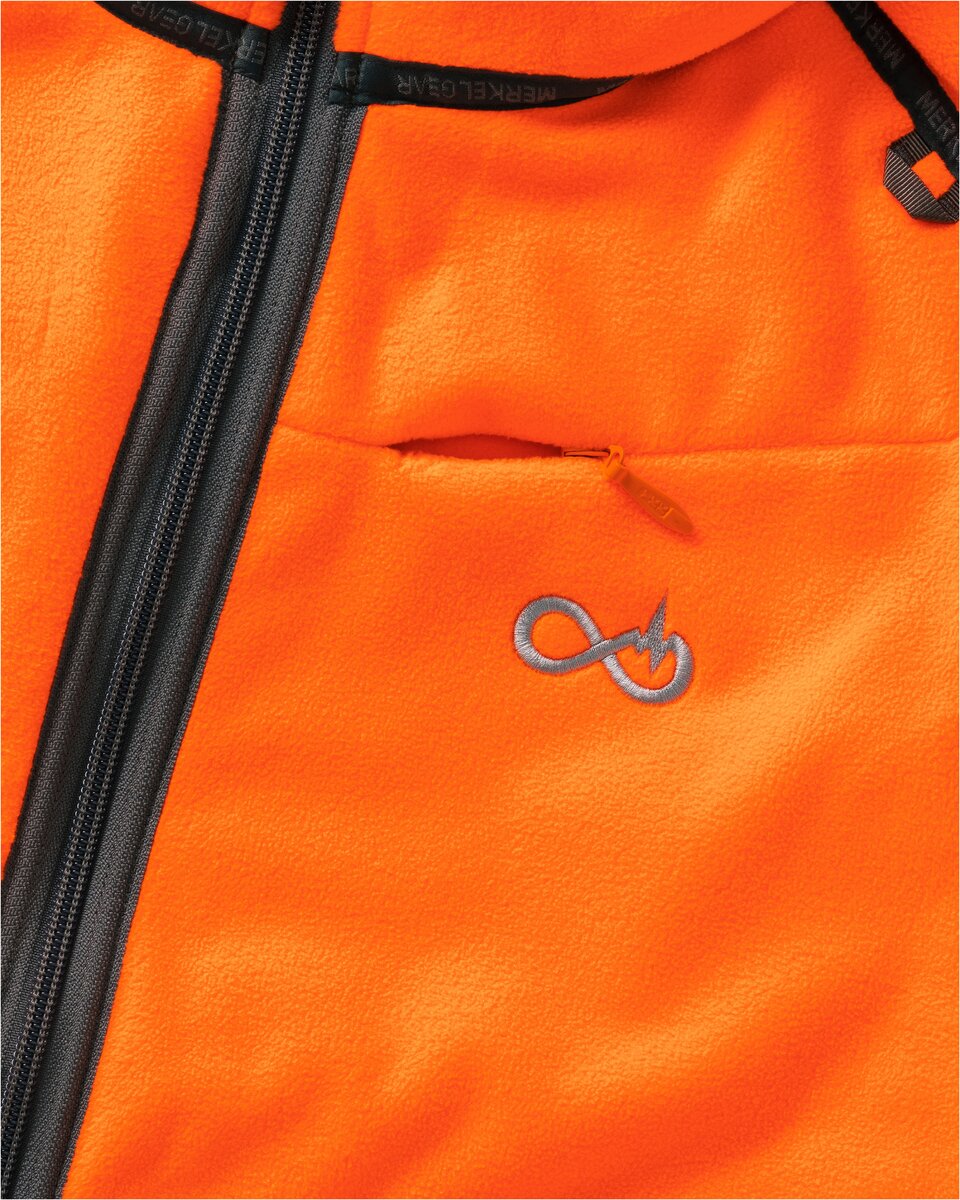 Merkel Gear Women's reversible fleece jacket HELIX (Olive/orange)