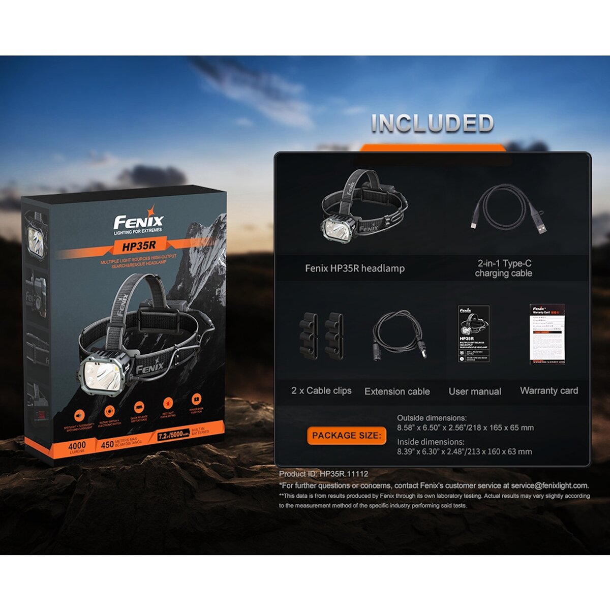 Fenix Headlamp HP35