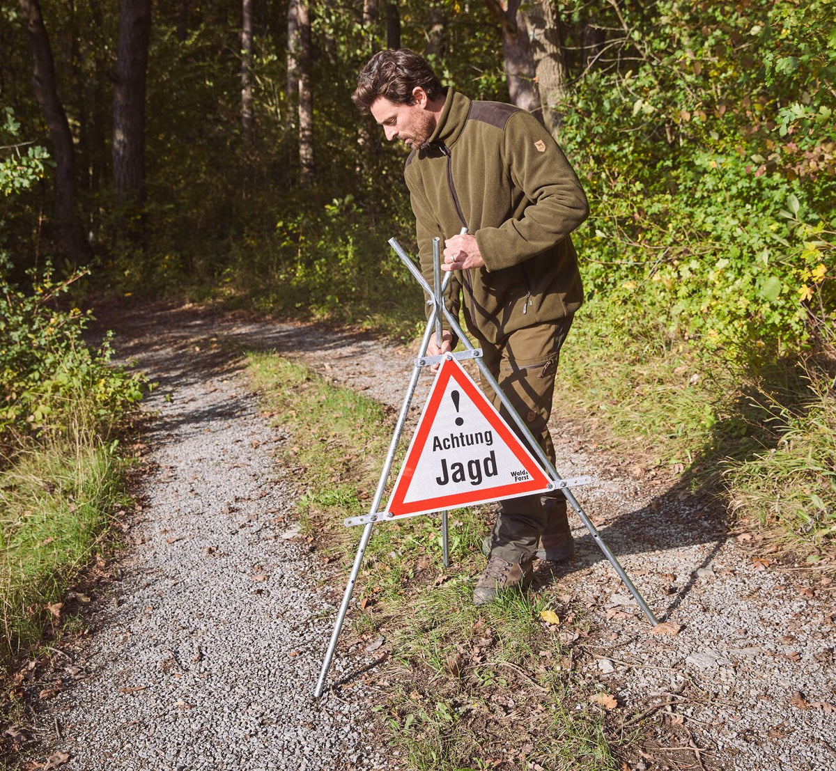 Wald & Forst brīdinājuma zīme – Uzmanību, medības
