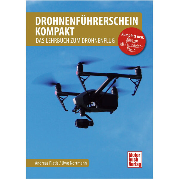 Книга издательства Motorbuch Verlag, компактное руководство по получению лицензии на управление дроном