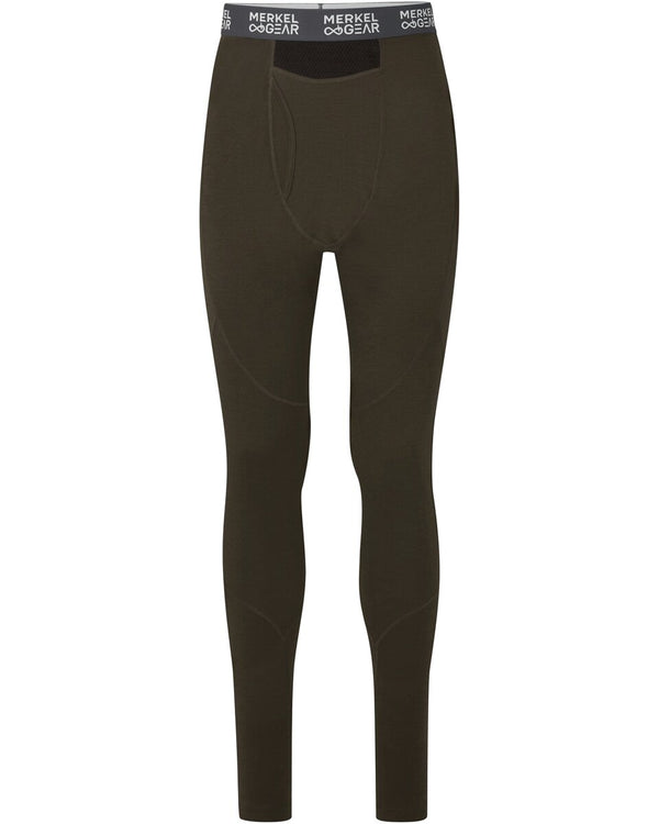Merkel Gear garās apakšbikses Merino Long Johns (olīvu krāsā)