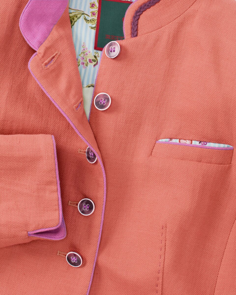 Reitmayer Stand-up collar jacket with contrast (Light orange)