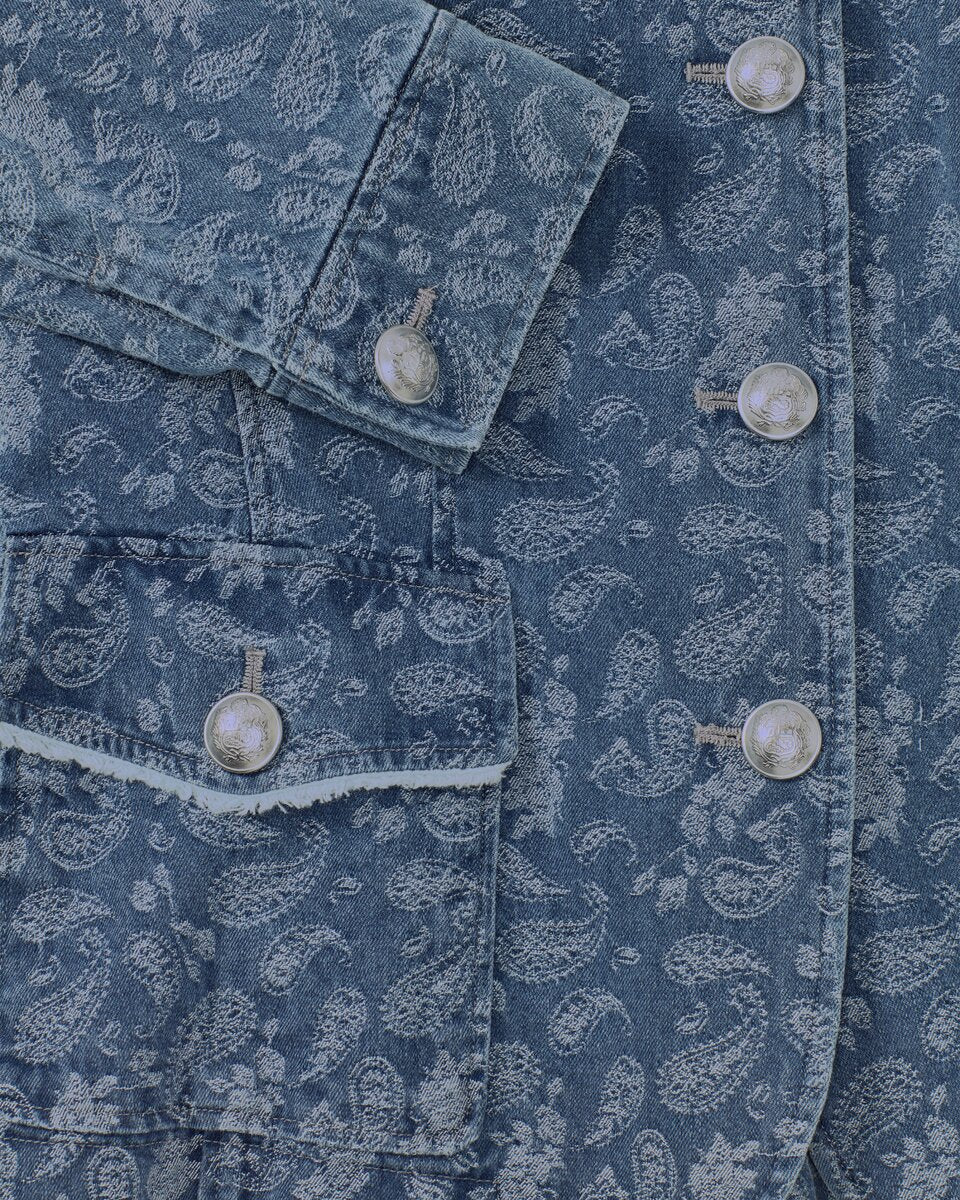 Reitmayer Paisley jacket with fringe (Blue)