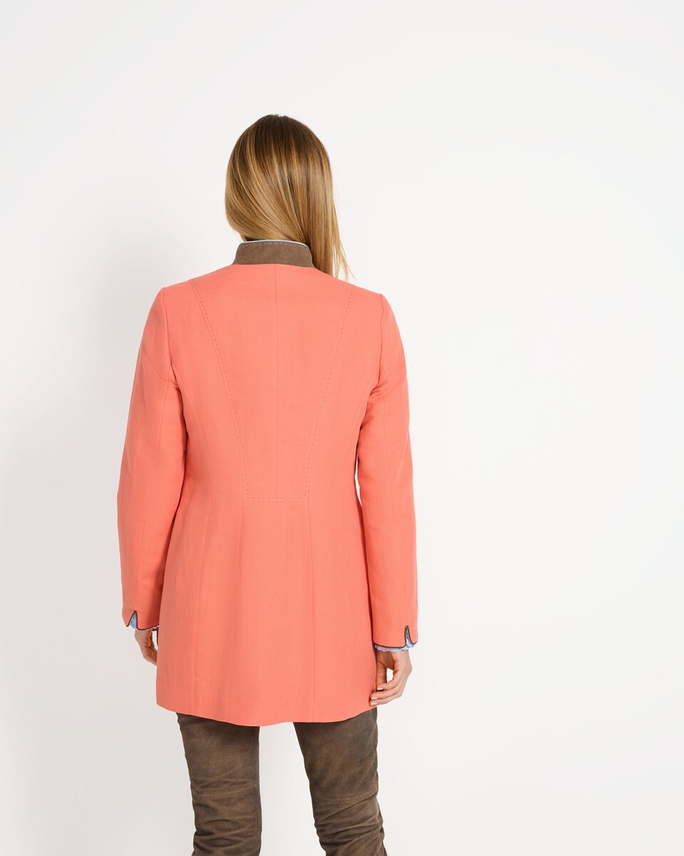 Reitmayer frock coat with contrasting details (Light orange)