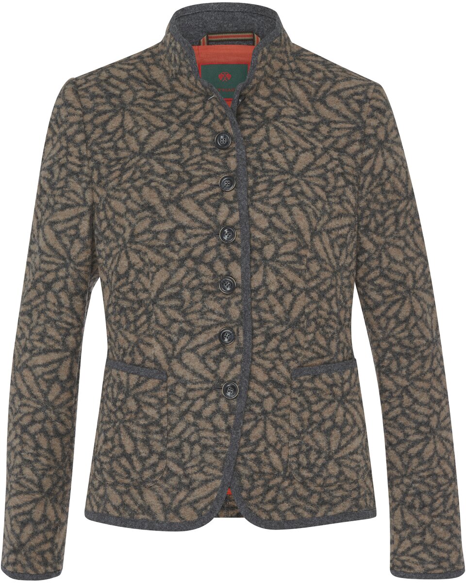 Reitmayer Stand-up collar jacket (Beige/Grey)