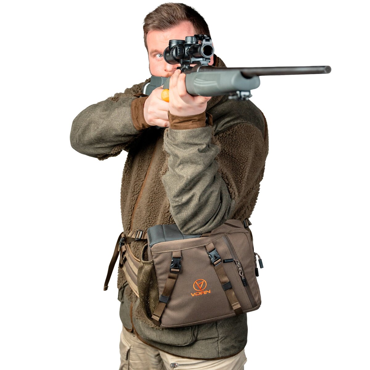 Поясная сумка Vorn SR10 (пепельно-зеленая)