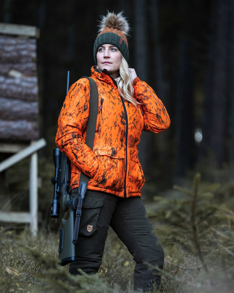 Parforce Women's winter hunting trousers Huntex Take-Off bib (Olive)