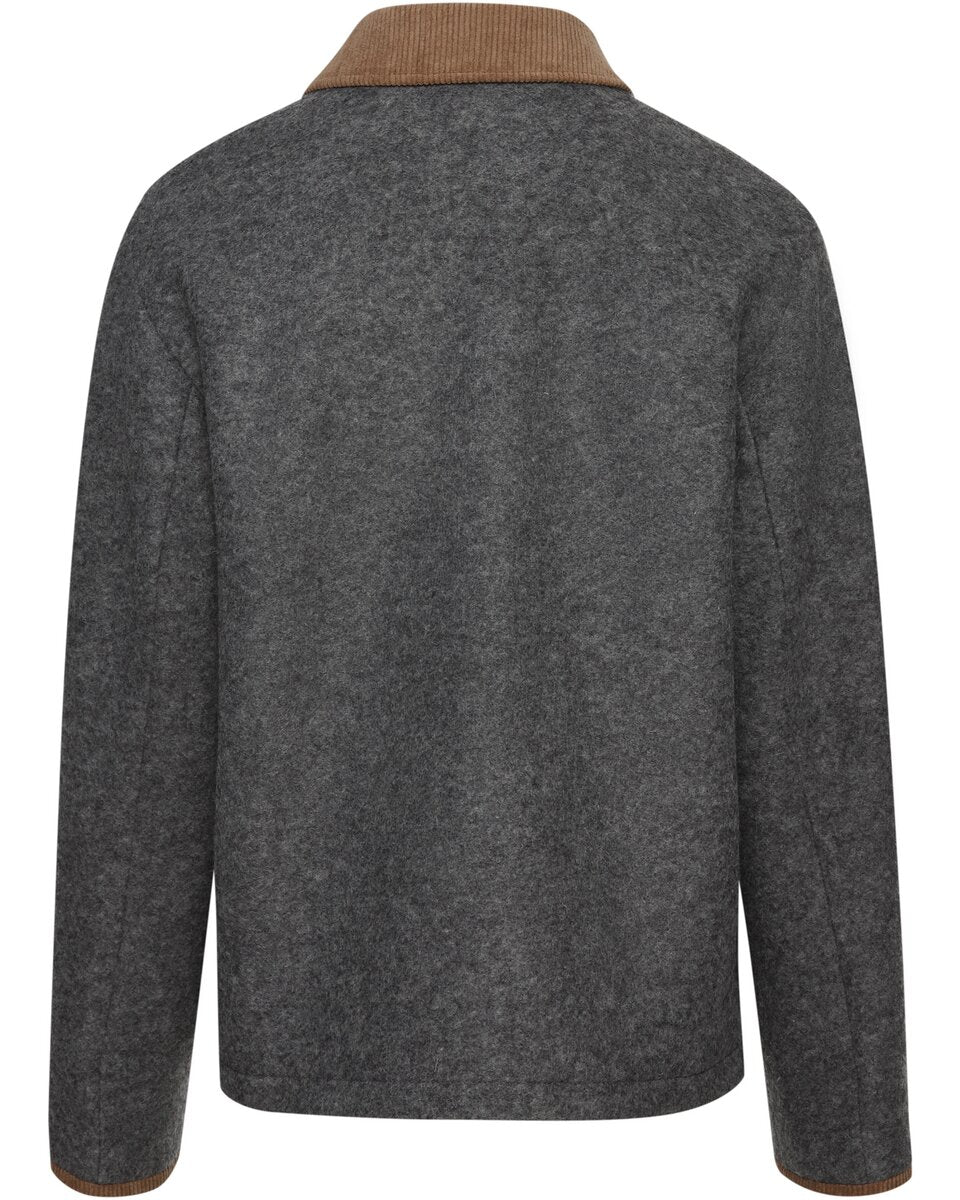 Reitmayer Jacket with corduroy collar (Gray)