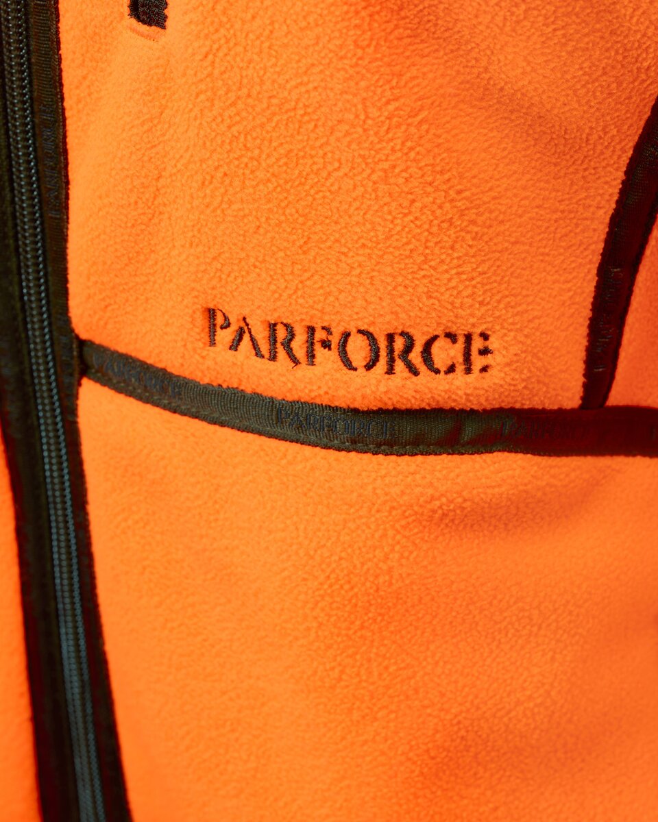 Parforce Women's reversible fleece jacket Reverse Pro (Olive/signal orange)