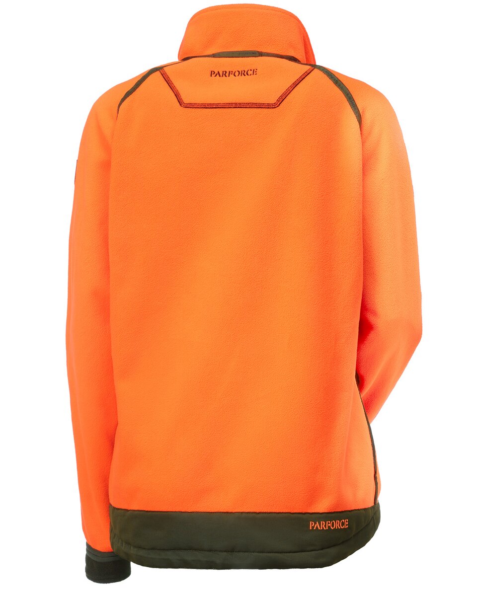 Parforce Women's reversible fleece jacket Reverse Pro (Olive/signal orange)