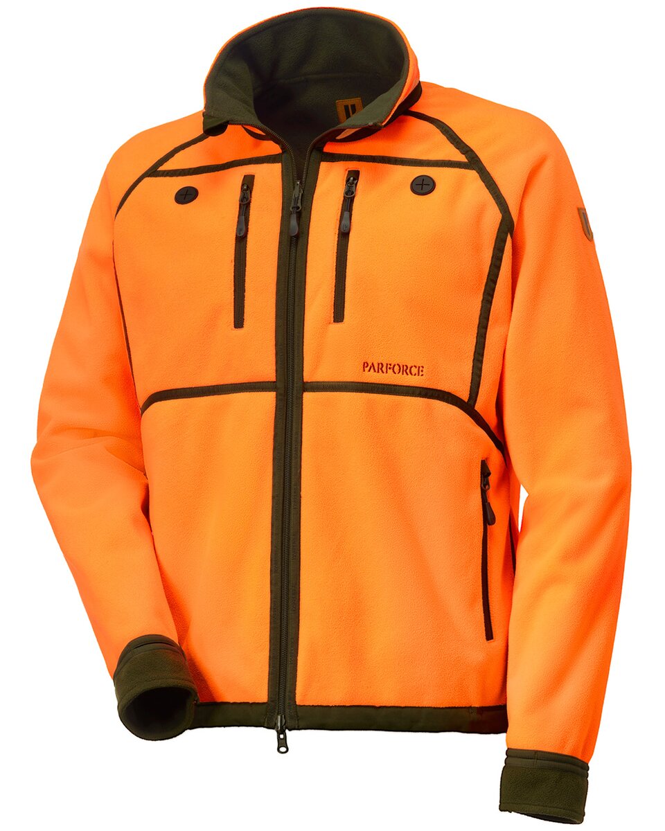 Parforce Reversible fleece jacket Reverse Pro (Olive/signal orange)