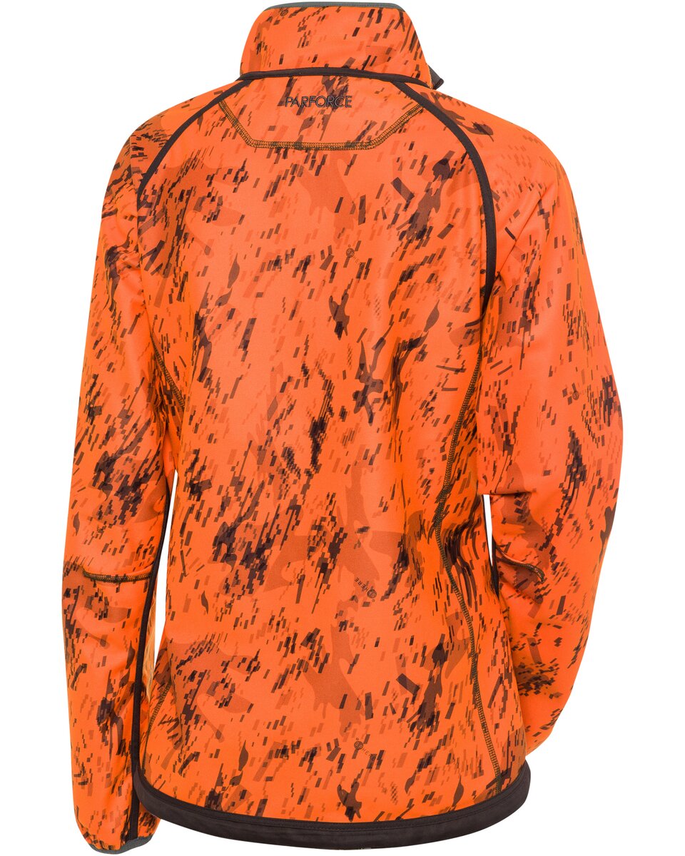 Parforce Women's reversible fleece jacket greenSphere® Signal (Olive/signal orange)