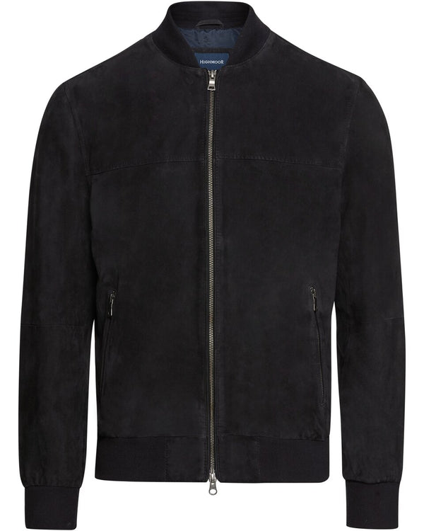 Highmoor Leather blouson (Marine)