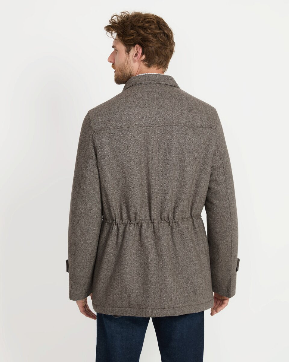 Highmoor herringbone outdoor jacket (Brown/gray)