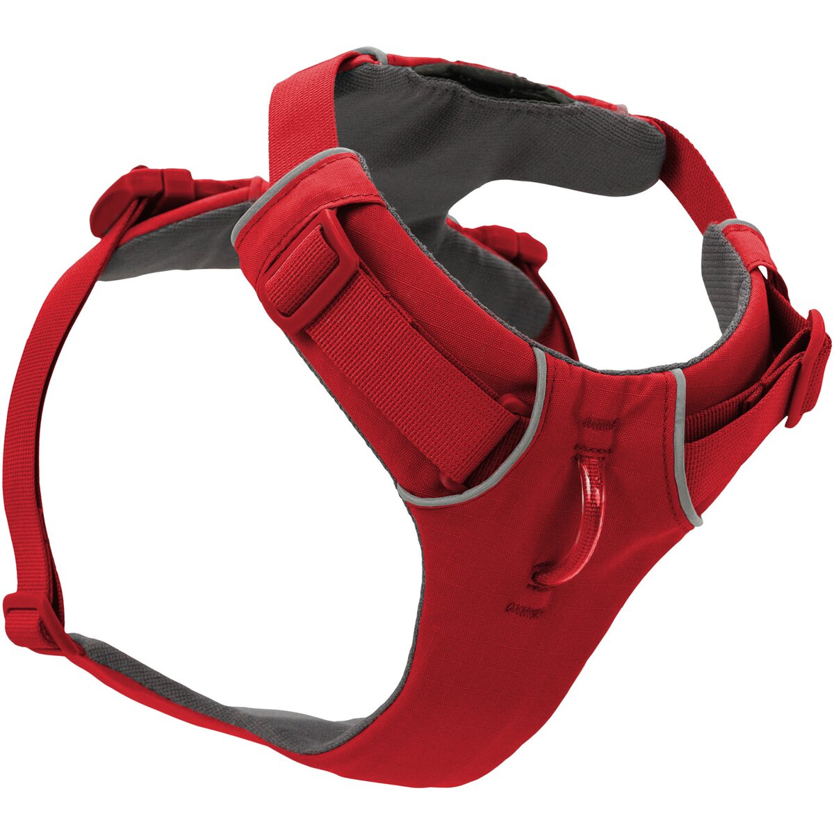 Ruffwear Front Range® suņu iejūgs jaunais modelis (M izmērs (krūšu apkārtmērs 69-81 cm) – Red Canyon)