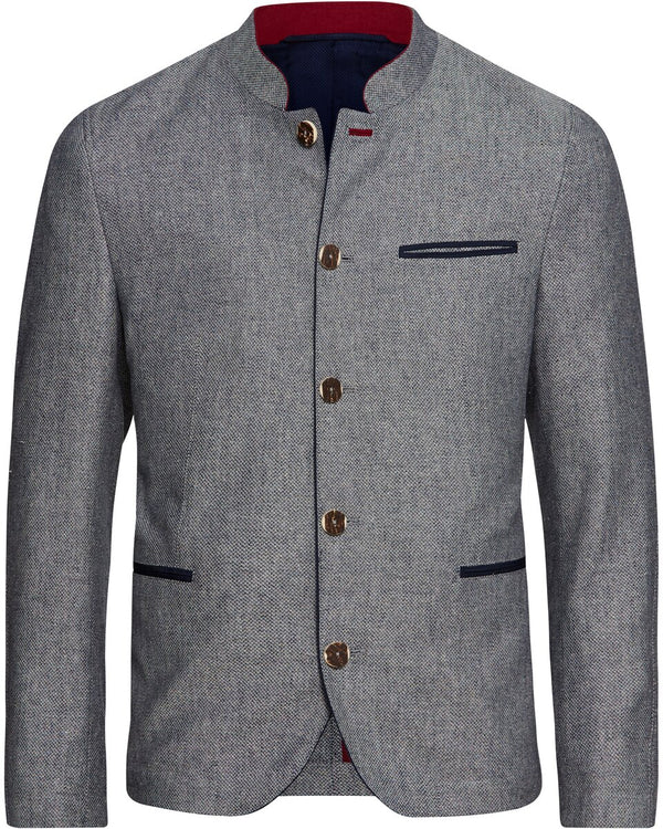 Reitmayer Jacket with embroidery (Grey/Blue)