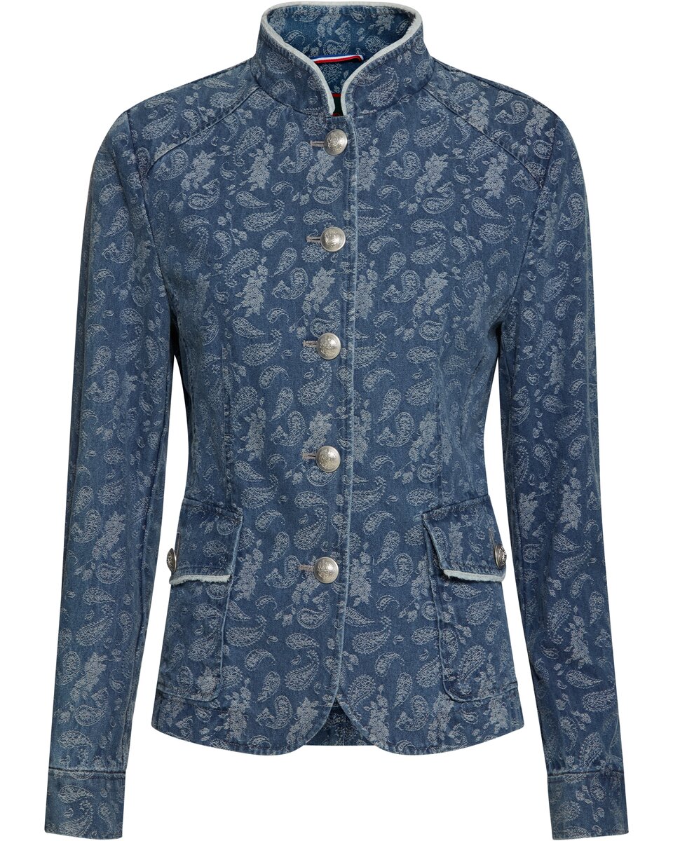 Reitmayer Paisley jacket with fringe (Blue)