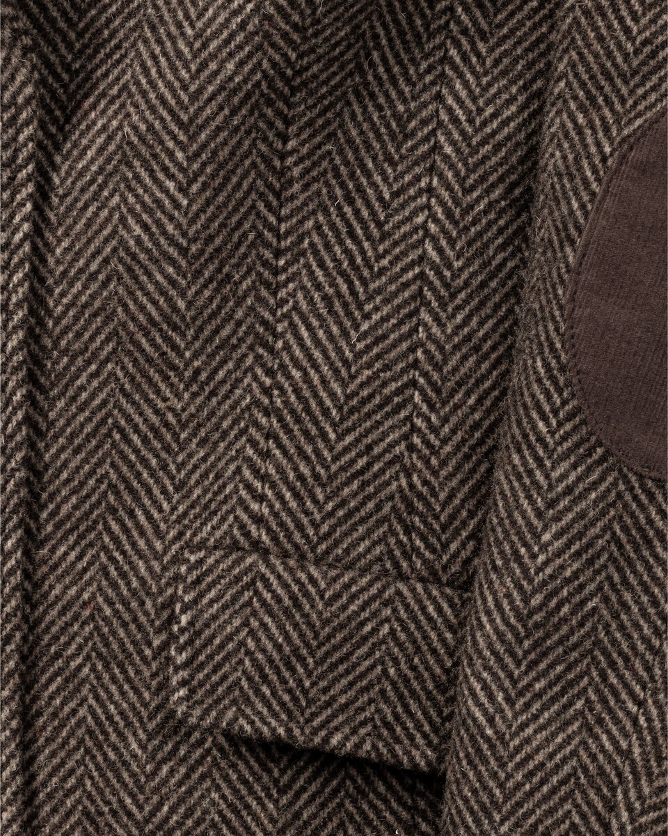 Highmoor Herringbone coat (Dark brown)