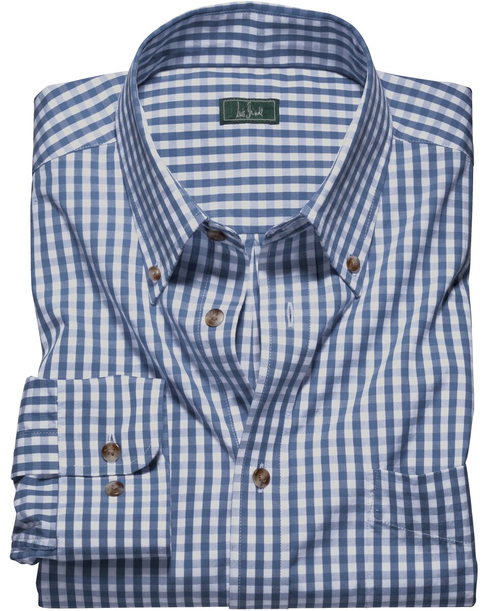 Luis Steindl Gingham shirt (Blue/white.)