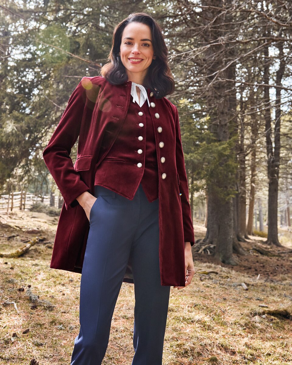 Reitmayer Velvet frock coat (Wine red)
