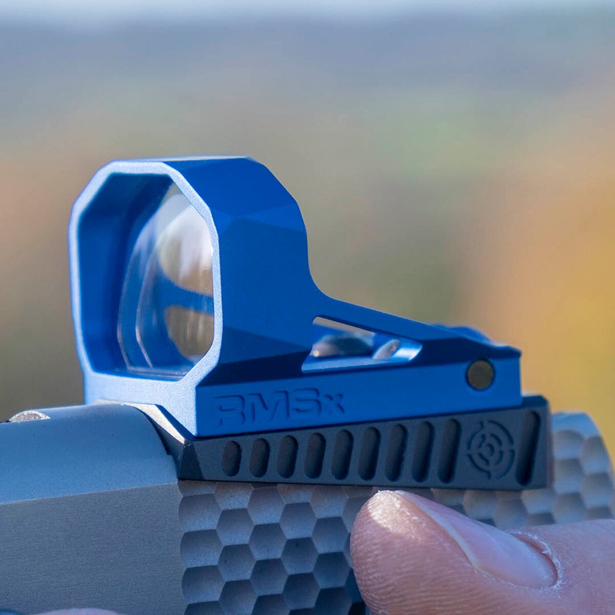 Shield Red dot tēmēklis RMSx (zils — 4 MOA)