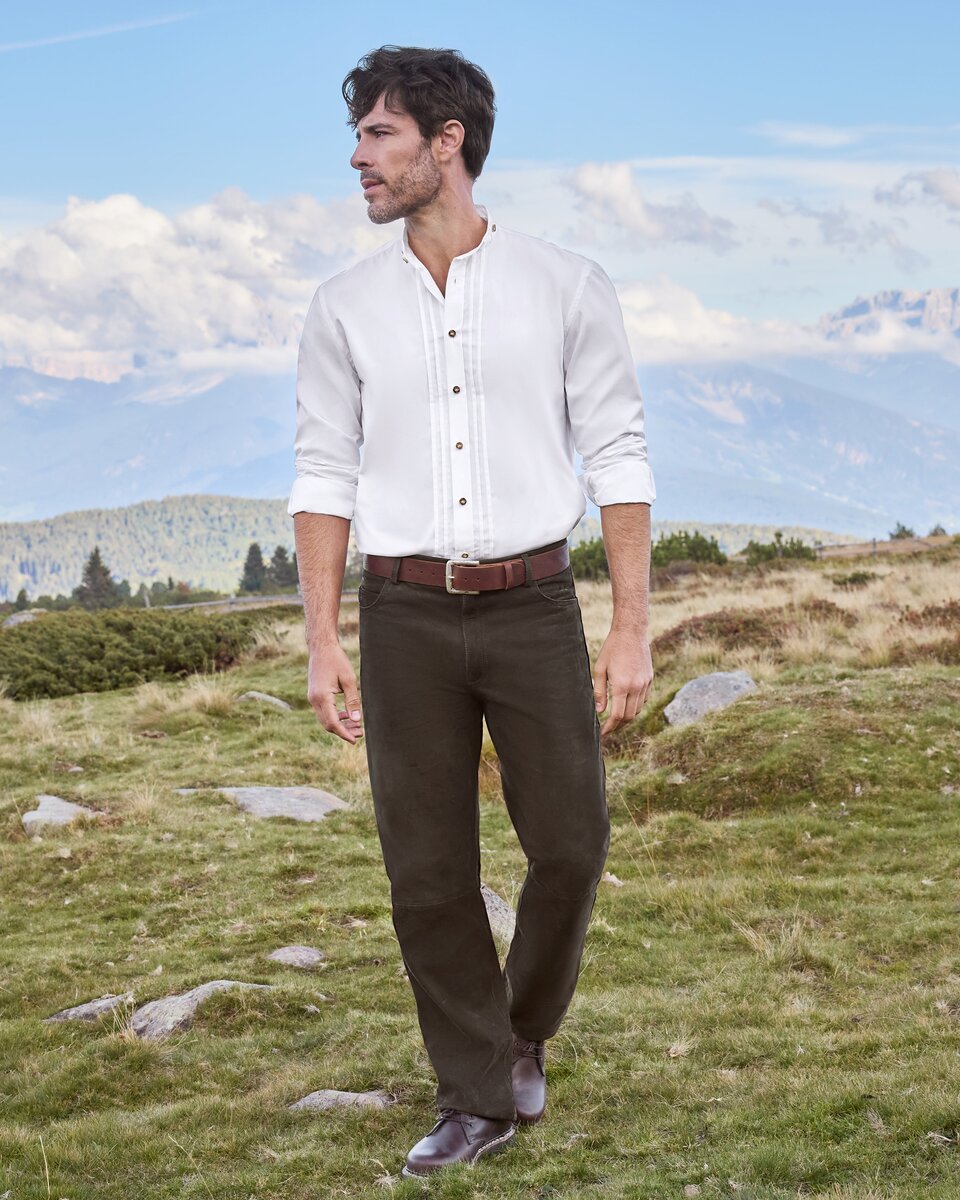 Luis Steindl Buffalo leather pants (Brown)