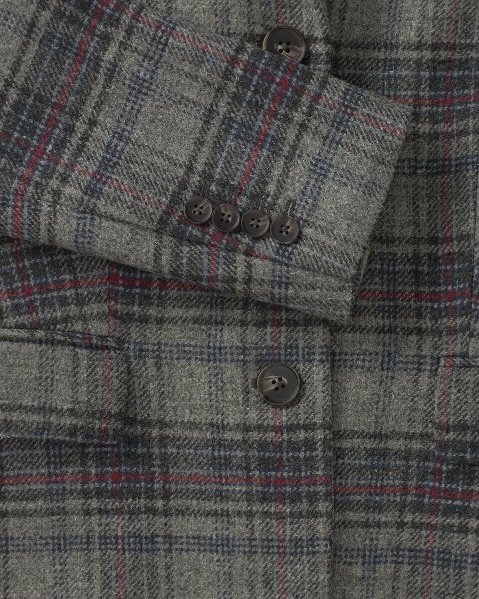 Highmoor Check blazer (Grey/Blue/Red)