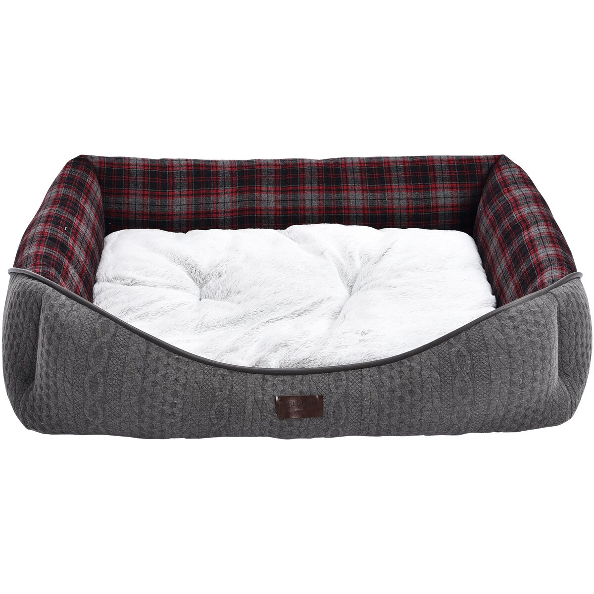 Лежанка для собак Heim Country (размер L – габариты (ДхШхВ) 90x70x20 см, вес 1700 г)