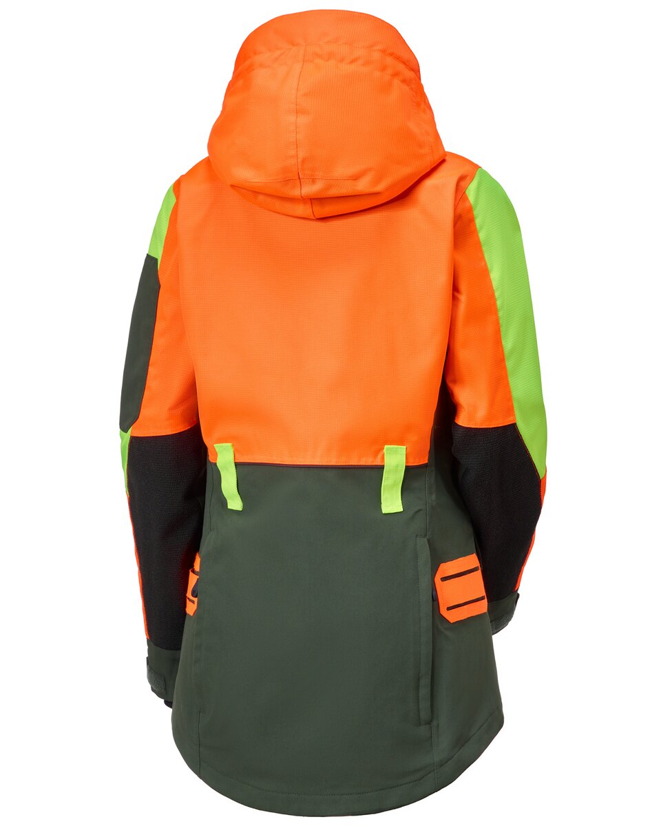 Parforce Women's hunting jacket Hatz-Watz Waterproof (Signal orange/olive)