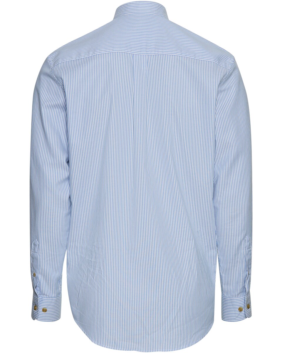 Luis Steindl Oxford shirt with stand-up collar (Blue White)