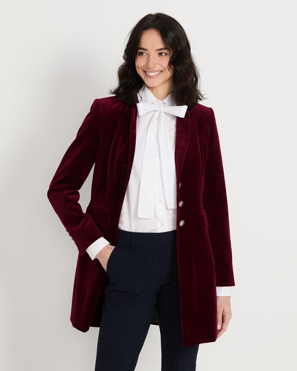 Reitmayer Velvet frock coat (Wine red)