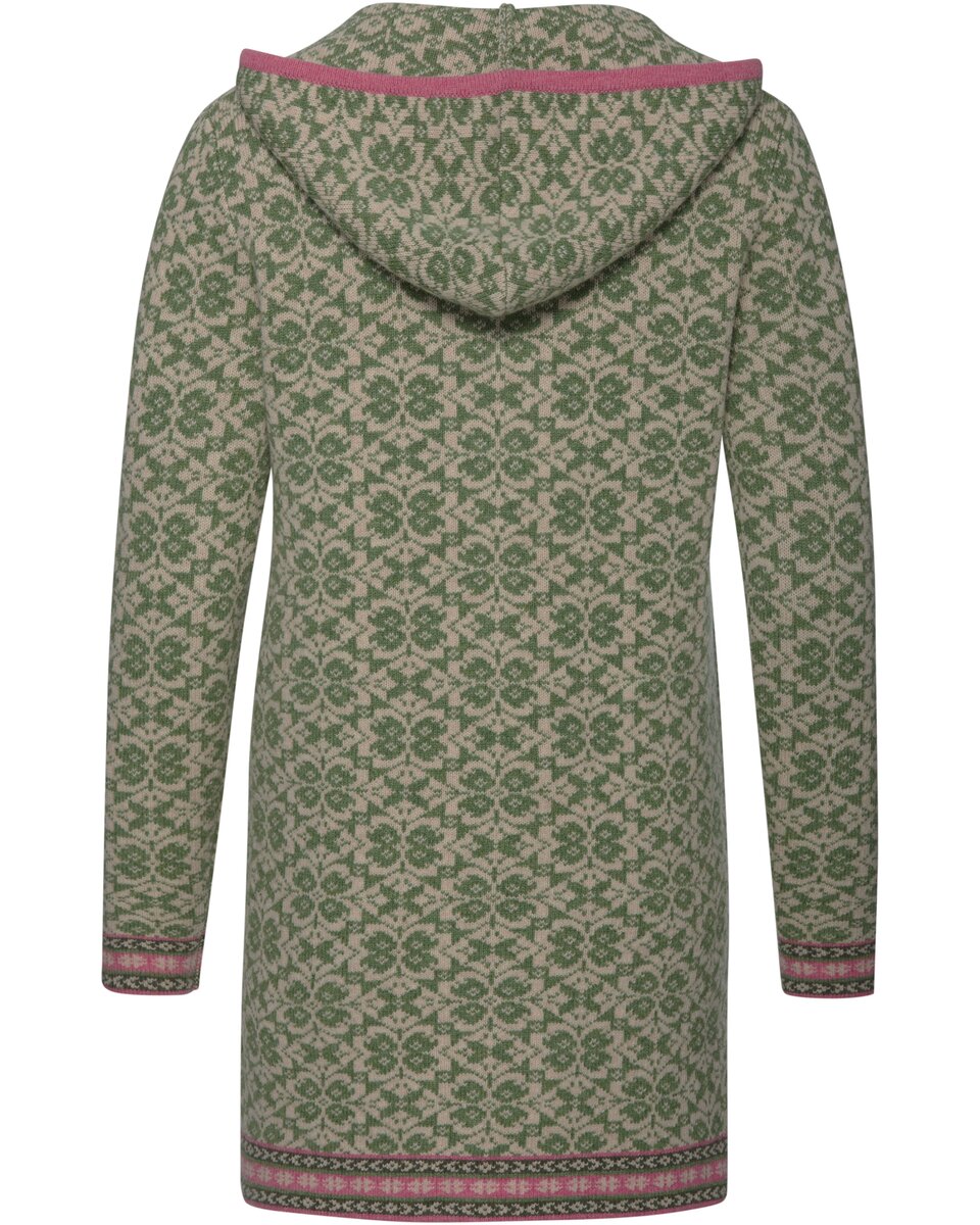 Reitmayer Long jacquard cardigan (Green)