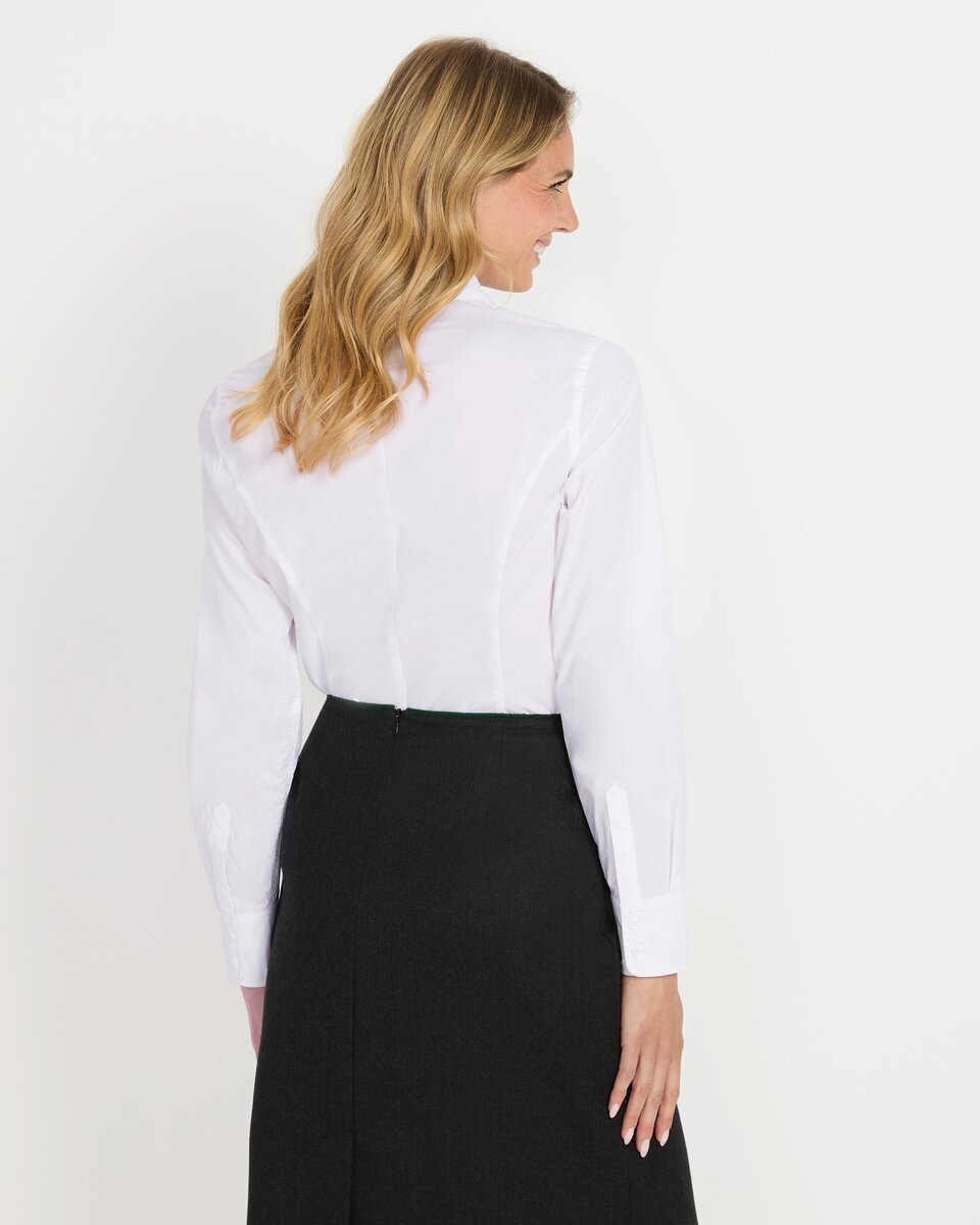 Luis Steindl goblet collar blouse with lace (White)