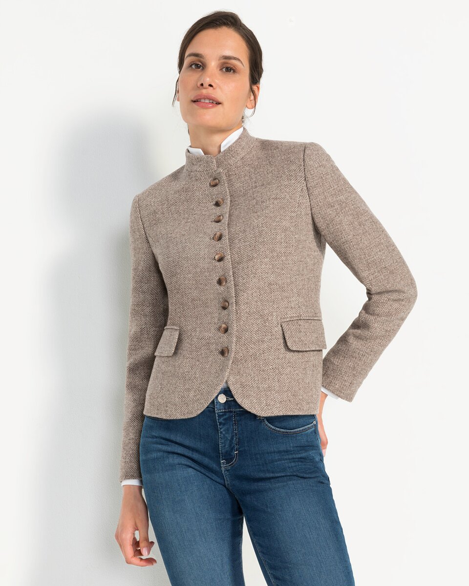 Highmoor Stand-up collar jacket (Natural/light brown)